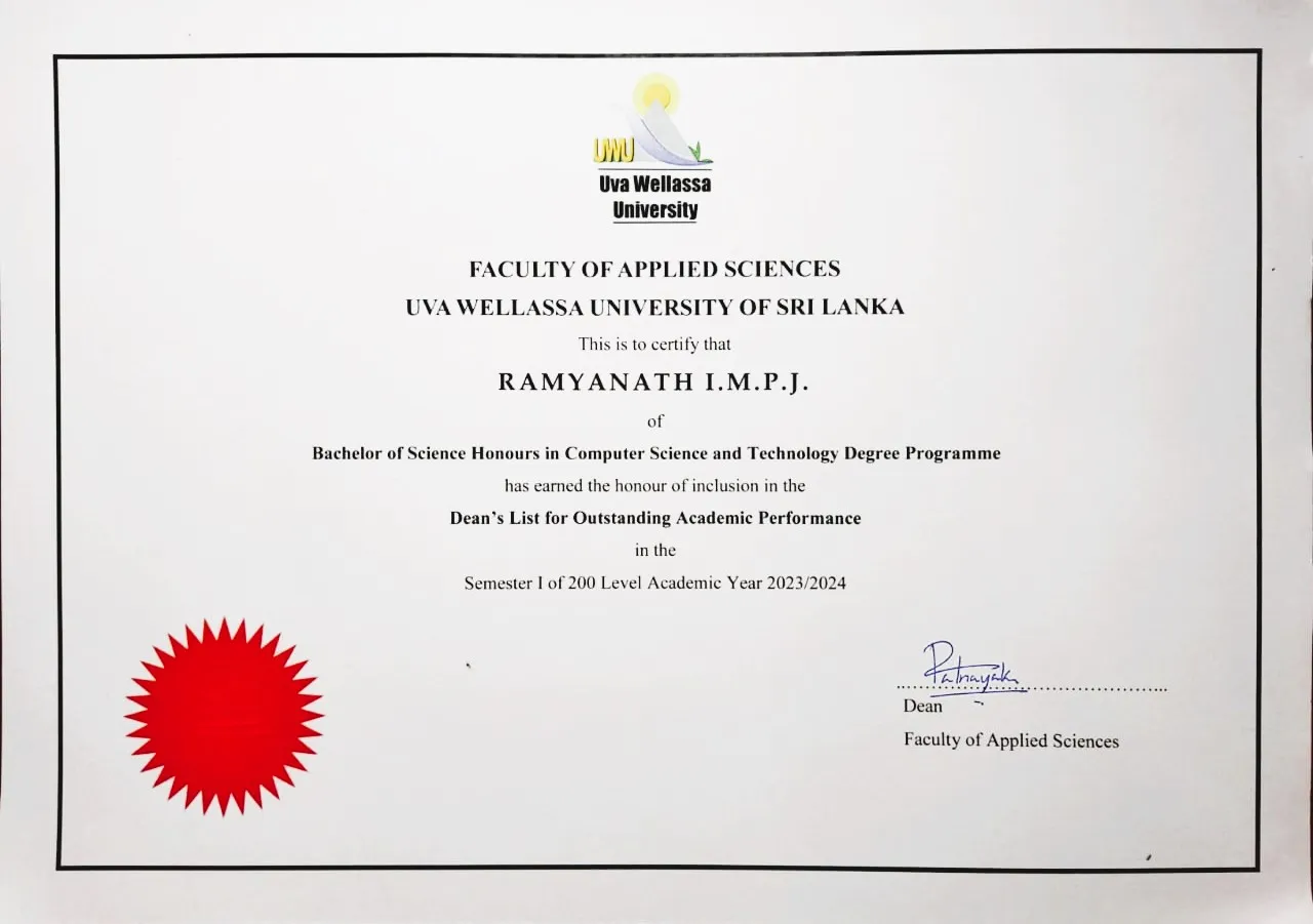 Academic Performance - Dean's list